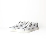 Dolce & Gabbana White / Black Crown Print Portofino Low-Top Sneakers – Size 43