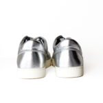 Dolce & Gabbana Metallic Silver Portofino Low-Top Sneakers – Size 43 - Image 5