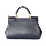 Dolce & Gabbana East West Black Calfskin Leather Sicily Bag - Image 5