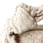 Bottega Veneta Cream Suede Intrecciato Jodie Teen Bag - Image 3
