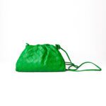 Bottega Veneta Parakeet Green Intrecciato Leather Mini Pouch