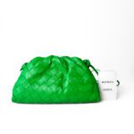 Bottega Veneta Parakeet Green Intrecciato Leather Mini Pouch - Image 3