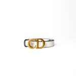 Christian Dior Saddle Belt – Off-White Calfskin