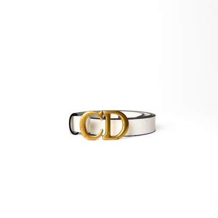 Christian Dior Saddle Belt – Off-White Calfskin