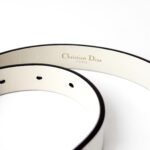 Christian Dior Saddle Belt – Off-White Calfskin - Image 4