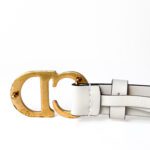 Christian Dior Saddle Belt – Off-White Calfskin - Image 3