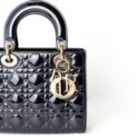 Christian Dior Lady Dior Small – Black Cannage Patent Leather - Image 2
