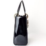 Christian Dior Lady Dior Small – Black Cannage Patent Leather - Image 3