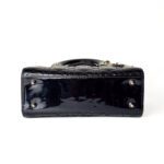 Christian Dior Lady Dior Small – Black Cannage Patent Leather - Image 5