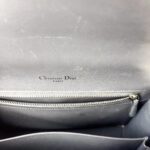 Dior Diorama Flap Bag (Medium) – Metallic Gunmetal Calfskin - Image 3