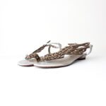 Sophia Webster Off-White/Ivory Leather Seraphina Angel Wing Flat Thong Sandals – Size 41