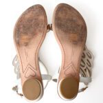 Sophia Webster Off-White/Ivory Leather Seraphina Angel Wing Flat Thong Sandals – Size 41 - Image 5