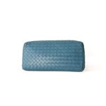 Bottega Veneta Roma Small Intrecciato Tote/Shoulder Bag – Teal Blue Nappa Lambskin Leather - Image 6