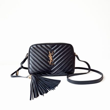 Saint Laurent Lou Camera Bag Black Matelassé Quilted Leather