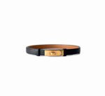 Hermès Kelly 18 Black Epsom Leather Adjustable Belt