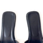 Hermès Black Velvet & Silver Trim Oran Flat Sandals – Size 38.5 - Image 5