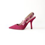 Christian Dior Deep Pink Technical Fabric J’Adior Slingback Pumps – Size 37 - Image 2
