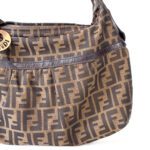 Fendi Brown Black Zucca Canvas Hobo Bag - Image 2