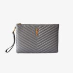 Saint Laurent Monogramme Quilted Leather Pouch
