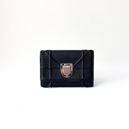 Christian Dior Cannage Diorama Compact Trifold Wallet