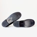 Chanel Black Suede CC Suede Shearling-Lined Loafers – Size  38 - Image 5