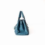 Bottega Veneta Roma Small Intrecciato Tote/Shoulder Bag – Teal Blue Nappa Lambskin Leather - Image 4