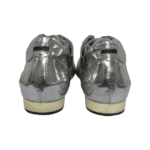 Fendi Metallic Silver Calfskin Argento Sneakers Size 42 - Image 7