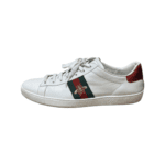 Gucci White Leather Embroidered Bee Ace Low Top Sneakers Size 40.5 - Image 7