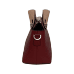 Fendi Pink/Red Leather Mini By The Way Boston Bag - Image 3