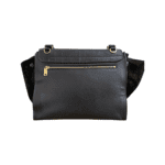 Celine Black Embossed Leather Trapeze Top Handle Bag - Image 2