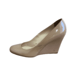 Christian Louboutin Beige Patent Leather RonRon Zeppa Wedge Pumps Size 40 - Image 2