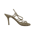 Jimmy Choo Beige Satin Strappy Sandals Size 38 - Image 5