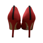 Sarah Jessica Parker Red Satin Crystal Embellished Thea Pumps Size 36.5 - Image 2