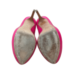 Alexander McQueen Pink Patent Leather Peep Toe Pumps Size 39 - Image 4
