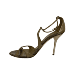 Gucci Gold Guccissima Leather Strappy Sandals Size 39 - Image 3