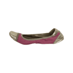 Prada Pink & Gold Nylon and  Leather Ballet Flats Size 39.5 - Image 5