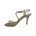 Jimmy Choo Beige Satin Strappy Sandals Size 38 - Image 6