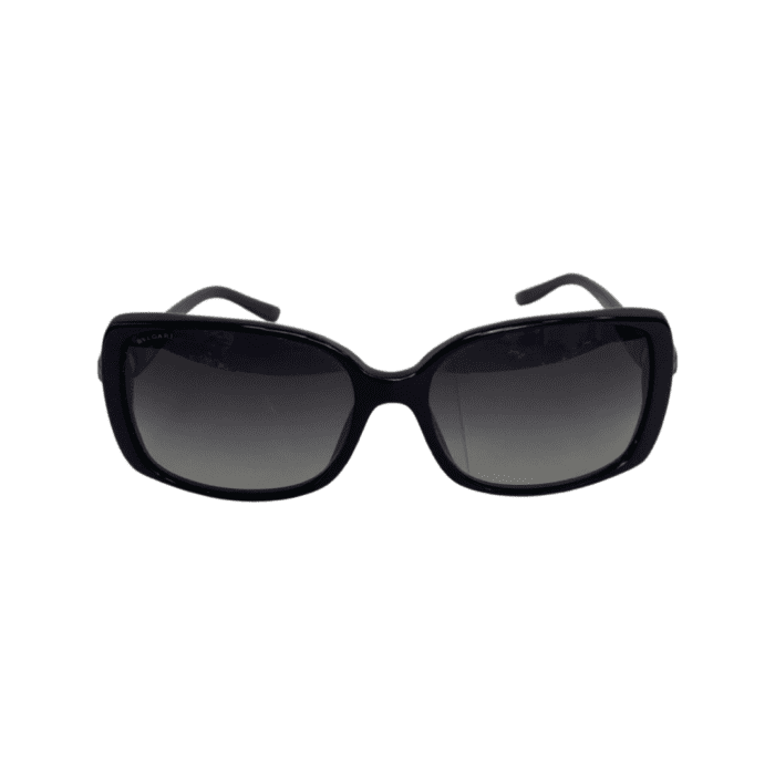 Bvlgari Black with Green Swarovski Gem 8079-B Sunglasses - Image 2
