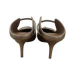 Malone Souliers Metallic Gold Leather Maureen Pointed Toe Mules Size 41 - Image 3