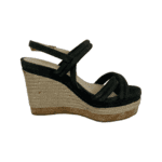 Jimmy Choo Black Suede Nomad Strappy Espadrilles Wedge Sandals Size 37 - Image 6