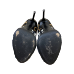 Giuseppe Zanooti Polka Dot/ Leopard Print Leather Peep Toe Pumps Size 39 - Image 8