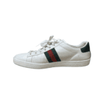 Gucci White Leather Embroidered Bee Ace Low Top Sneakers Size 40.5 - Image 5