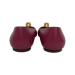 Alexander McQueen Fuchsia Leather Skull Embellished Ballet Flats Size 38 - Image 7