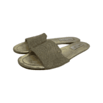 Jimmy Choo Gold Glitter Nanda Slides Size 38.5