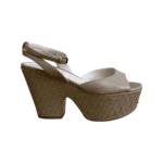 Bottega Veneta Beige Leather Wedge Size 36.5 - Image 4