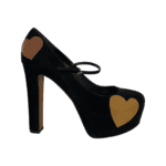 Moschino Griselda Heart Print Mary Jane Shoes Size 38.5 - Image 6