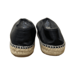 Celine Black Leather Babouche V Cut Espadrille Flats Size 38 - Image 3