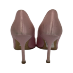 Manolo Blahnik Pink Satin Hangisi Crystal Embellished Pointed Toe Pumps Size 37 - Image 7