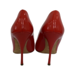 Miu Miu Coral Patent Leather Round Toe Pumps Size 37.5 - Image 7