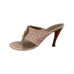 Bottega Veneta Nude Intrecciato Leather Mules Size 40.5 - Image 3